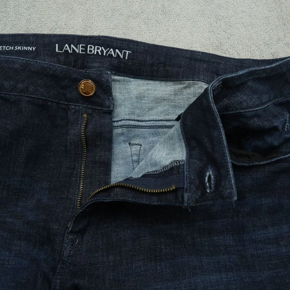 Lane Bryant Jeans Women's 22 Blue Mid-Rise Skinny Denim 29